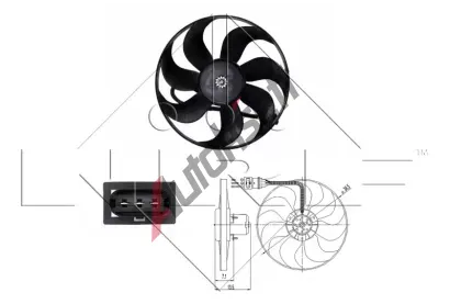 NRF Vtrk chlazen motoru NRF 47397, 47397