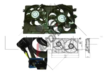 NRF Vtrk chlazen motoru NRF 47403, 47403