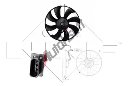 NRF Vtrk chlazen motoru NRF 47410, 47410