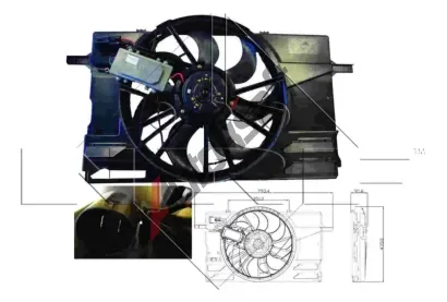 NRF Vtrk chlazen motoru NRF 47412, 47412