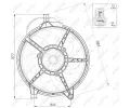 NRF Větrák chlazení motoru NRF 47445, 47445