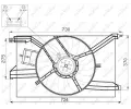 NRF Vtrk chlazen motoru NRF 47458, 47458