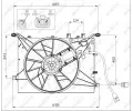NRF Vtrk chlazen motoru NRF 47460, 47460