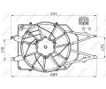 NRF Vtrk chlazen motoru NRF 47465, 47465