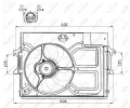 NRF Vtrk chlazen motoru NRF 47490, 47490