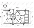 NRF Vtrk chlazen motoru NRF 47525, 47525