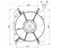 NRF Větrák chlazení motoru NRF 47534, 47534