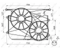NRF Vtrk chlazen motoru NRF 47535, 47535