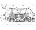NRF V�tr�k chlazen� motoru NRF 47556, 47556