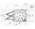 NRF Vtrk chlazen motoru NRF 47582, 47582