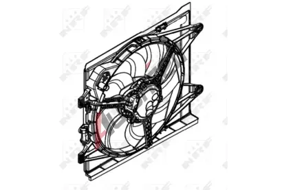 NRF Vtrk chlazen motoru NRF 47597, 47597