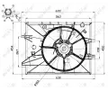 NRF Vtrk chlazen motoru NRF 47671, 47671