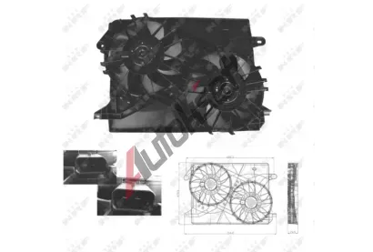 NRF Vtrk chlazen motoru NRF 47674, 47674