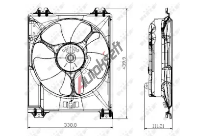 NRF V�tr�k chlazen� motoru NRF 47677, 47677