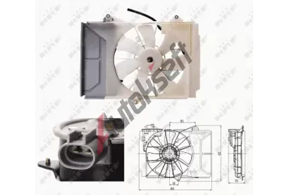 NRF Vtrk chlazen motoru NRF 47697, 47697