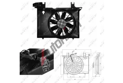NRF Vtrk chlazen motoru NRF 47703, 47703