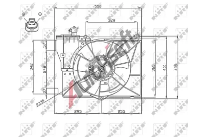 NRF Vtrk chlazen motoru NRF 47746, 47746