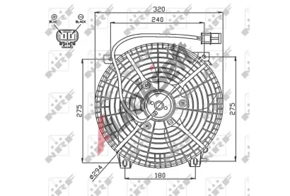 NRF Vtrk chlazen motoru NRF 47752, 47752