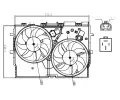NRF Vtrk chlazen motoru NRF 47866, 47866