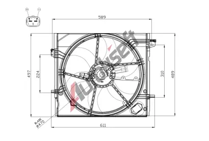 NRF Vtrk chlazen motoru NRF 47897, 47897