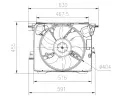 Vtrk chlazen motoru NRF ‐ NRF 47899
