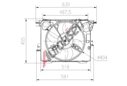 NRF Vtrk chlazen motoru NRF 47899, 47899