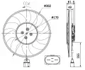 NRF Vtrk chlazen motoru NRF 47917, 47917