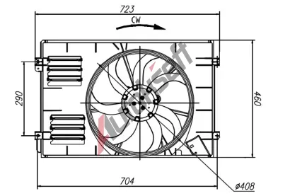NRF Vtrk chlazen motoru NRF 47925, 47925