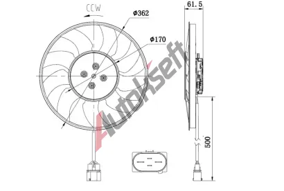NRF Vtrk chlazen motoru NRF 47931, 47931