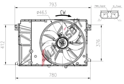 NRF Vtrk chlazen motoru NRF 47932, 47932