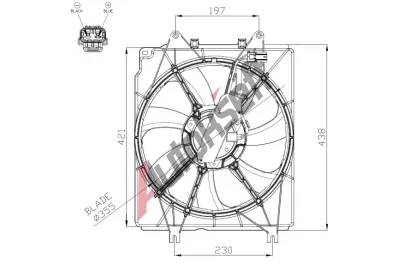 NRF Vtrk chlazen motoru NRF 47934, 47934
