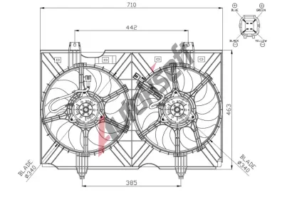 NRF Vtrk chlazen motoru NRF 47942, 47942