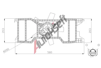 NRF Vtrk chlazen motoru NRF 47944, 47944