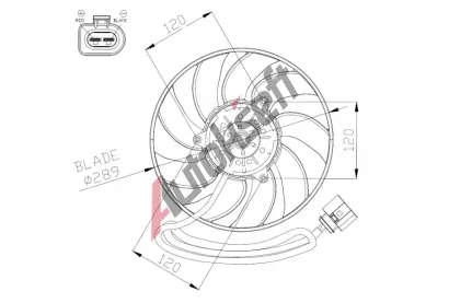NRF Vtrk chlazen motoru NRF 47946, 47946