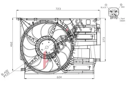 NRF Vtrk chlazen motoru NRF 47954, 47954