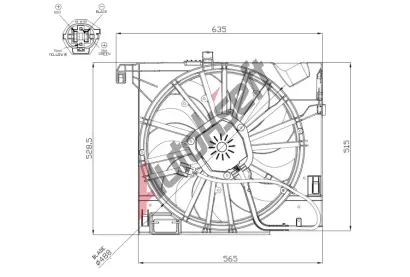 NRF Vtrk chlazen motoru NRF 47955, 47955