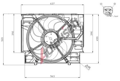 NRF Vtrk chlazen motoru NRF 47960, 47960