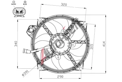 NRF Vtrk chlazen motoru NRF 47965, 47965