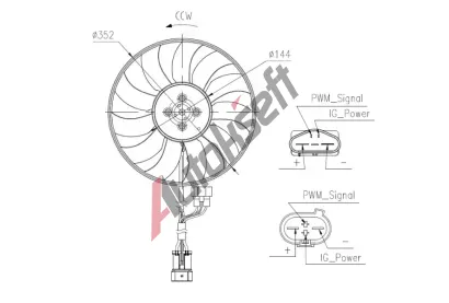 NRF Vtrk chlazen motoru NRF 47969, 47969