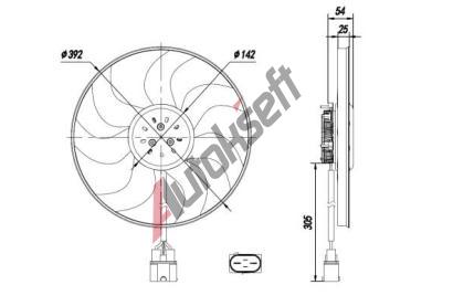 NRF Vtrk chlazen motoru NRF 47995, 47995