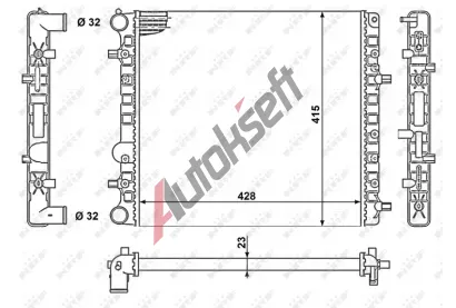 NRF Chladič vody NRF 50140, 50140 NRF Chladič vody NRF 50140, 50140