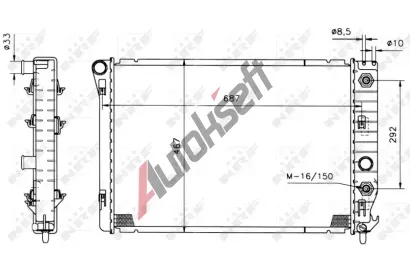 NRF Chladič vody NRF 50215, 50215 NRF Chladič vody NRF 50215, 50215