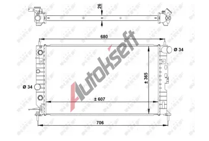 NRF Chladi vody Economy Class NRF 50219A, 50219A