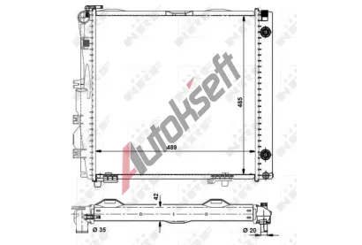 NRF Chladi� vody NRF 504258, 504258