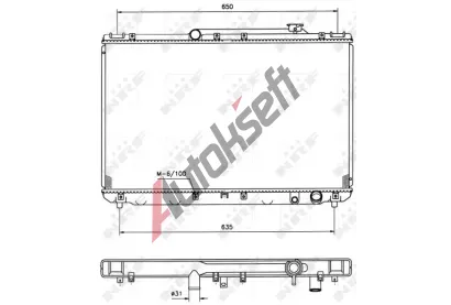NRF Chladič vody NRF 506721, 506721 NRF Chladič vody NRF 506721, 506721