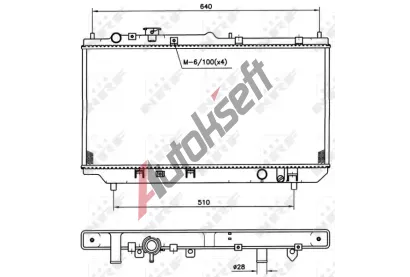 NRF Chladi vody NRF 509511, 509511