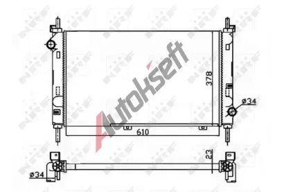 NRF Chladi vody Economy Class NRF 509528A, 509528A