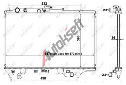 NRF Chladi vody NRF 516511, 516511