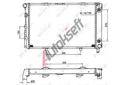 NRF Chladi vody NRF 516580, 516580