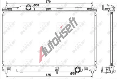 NRF Chladič vody NRF 53039, 53039 NRF Chladič vody NRF 53039, 53039